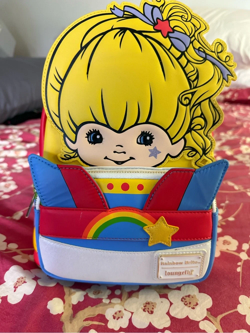 Like New Loungefly Rainbow Brite Mini Backpack